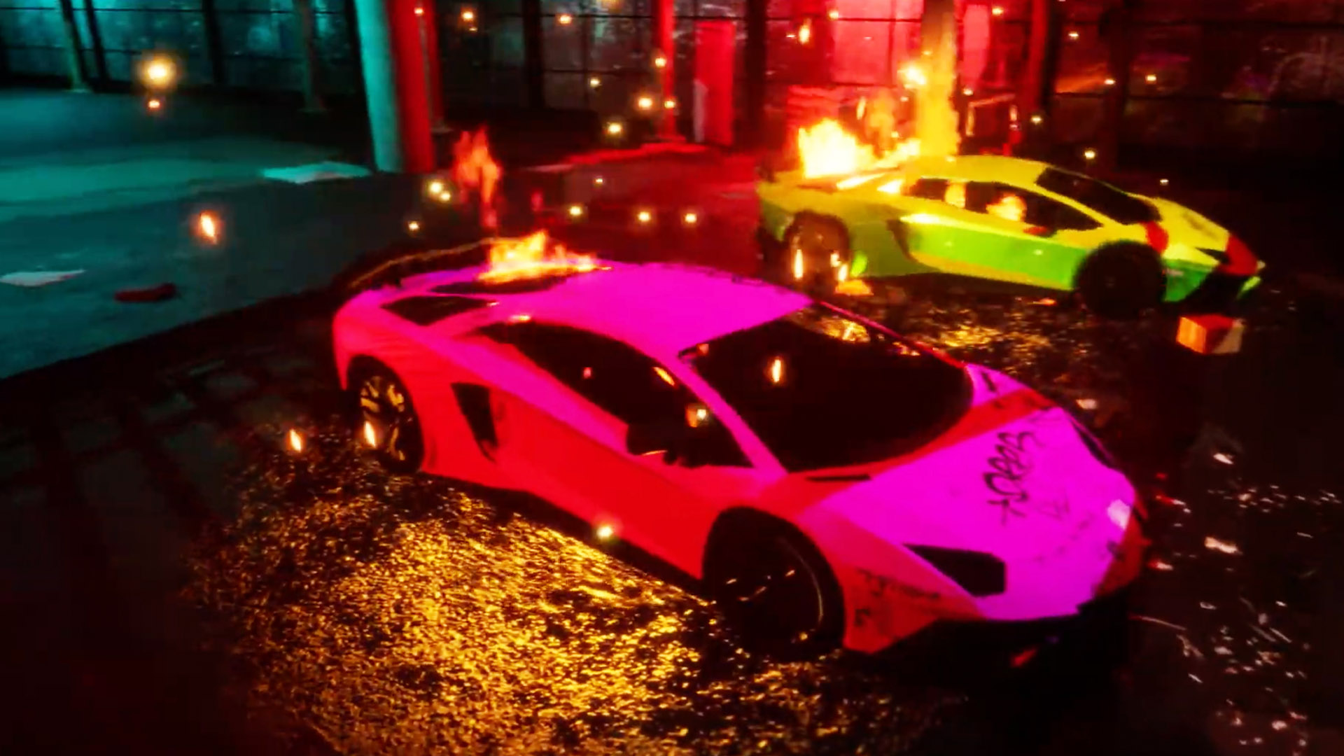 Lambo BBQ Virtual Music Video Set