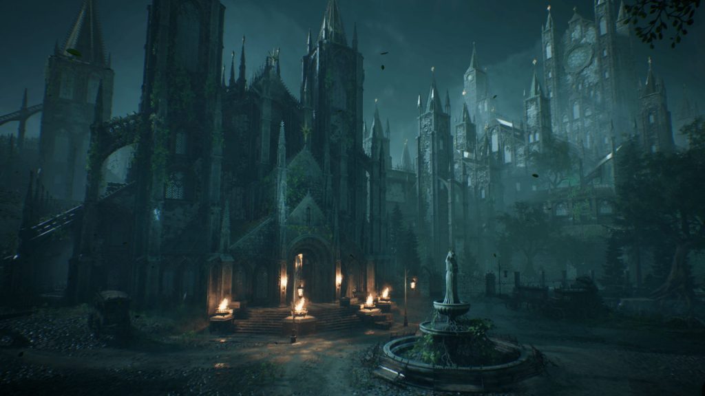 Gothic Cathedral Night Virtual Set - Virtual Reality Production in ...