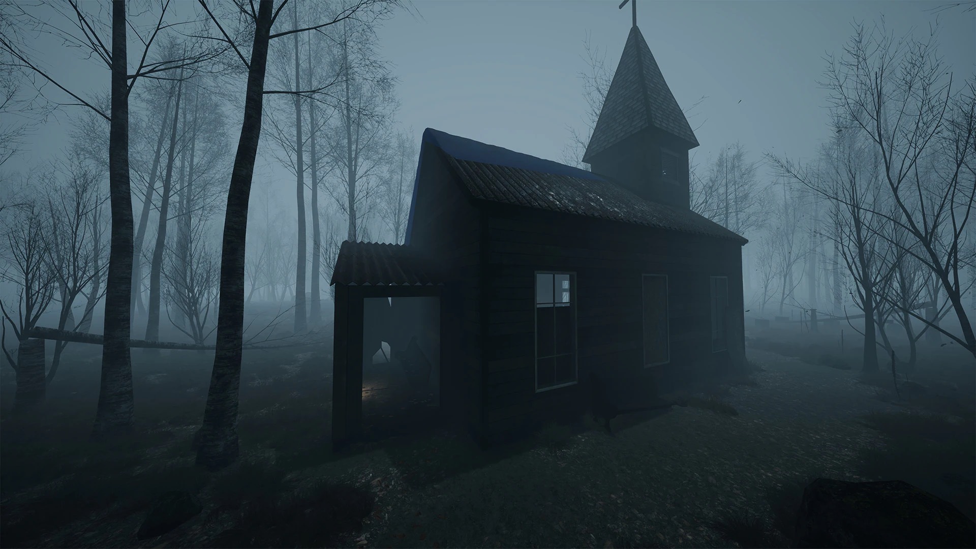 Horror Forest Virtual Set