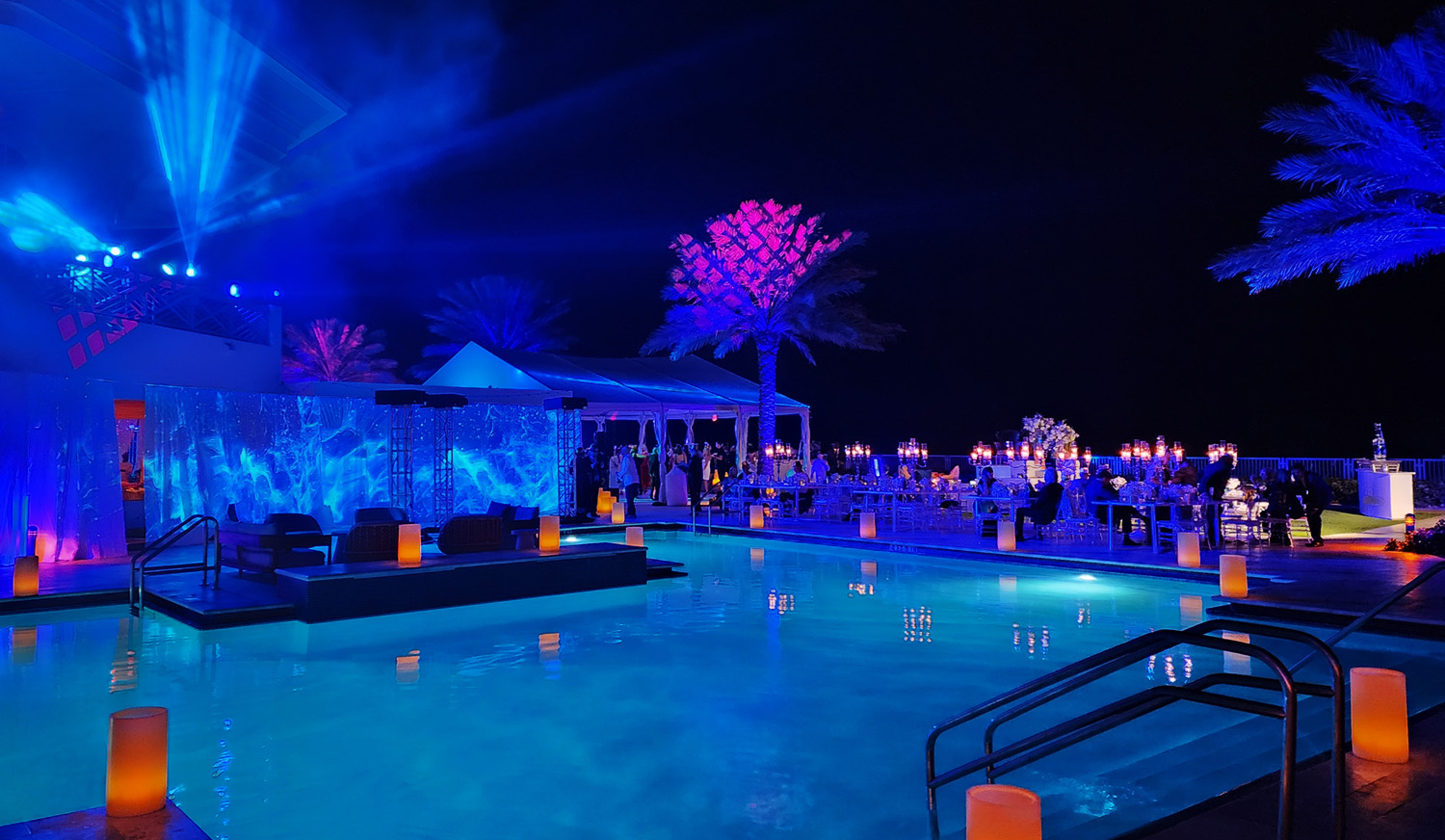 Chateau Events Projection Mapping & Lighting in Miami - Event Production