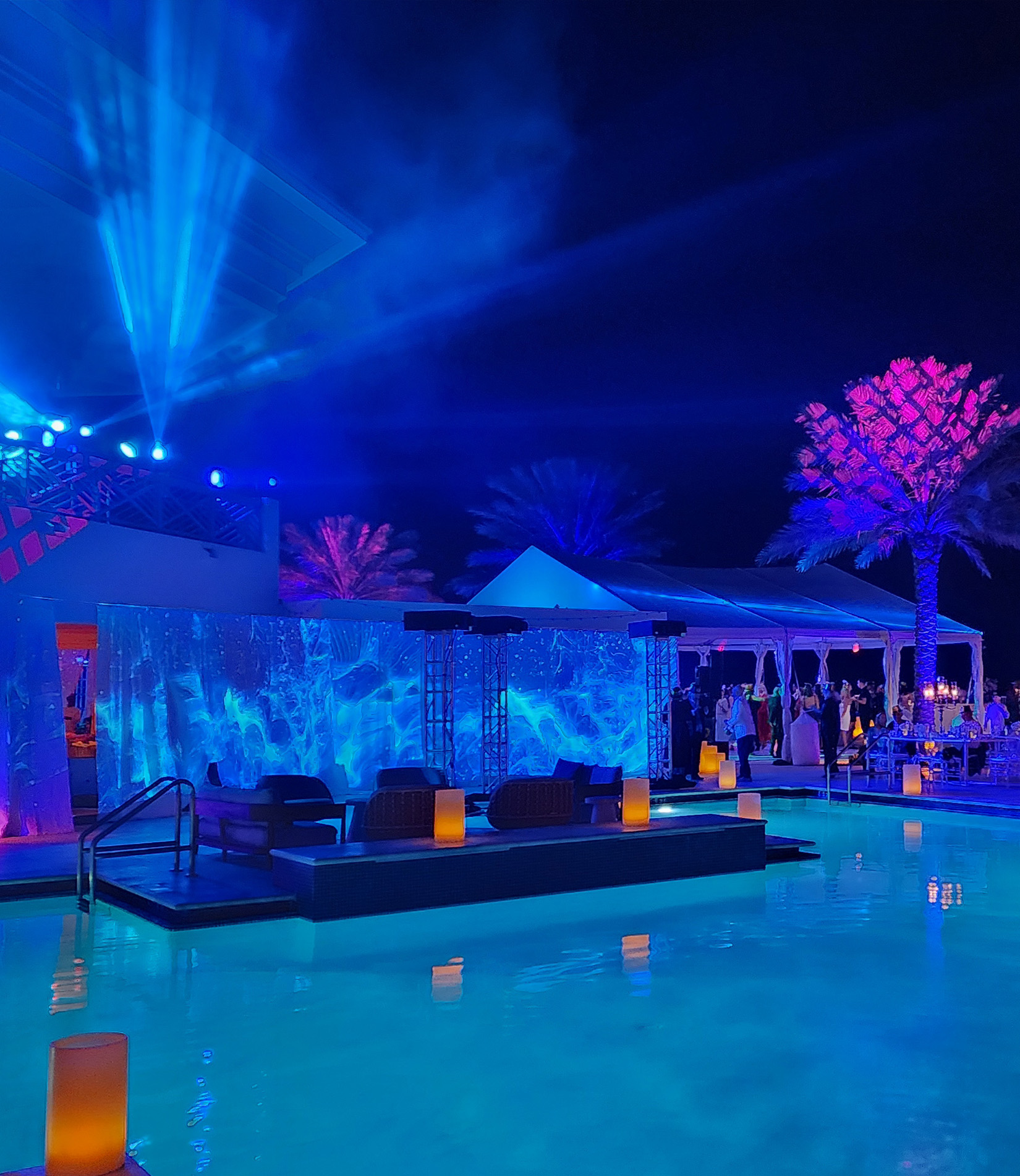 Chateau Events Projection Mapping & Lighting in Miami - Event Production