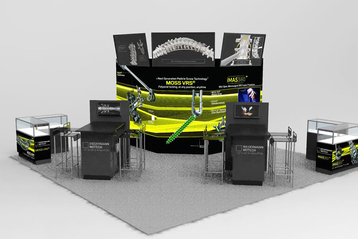 Biedermann Motech Convention Booth 3D Render