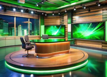 Broadcast News Virtual Set - Studio Rental Miami